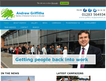 Tablet Screenshot of andrewgriffithsmp.com